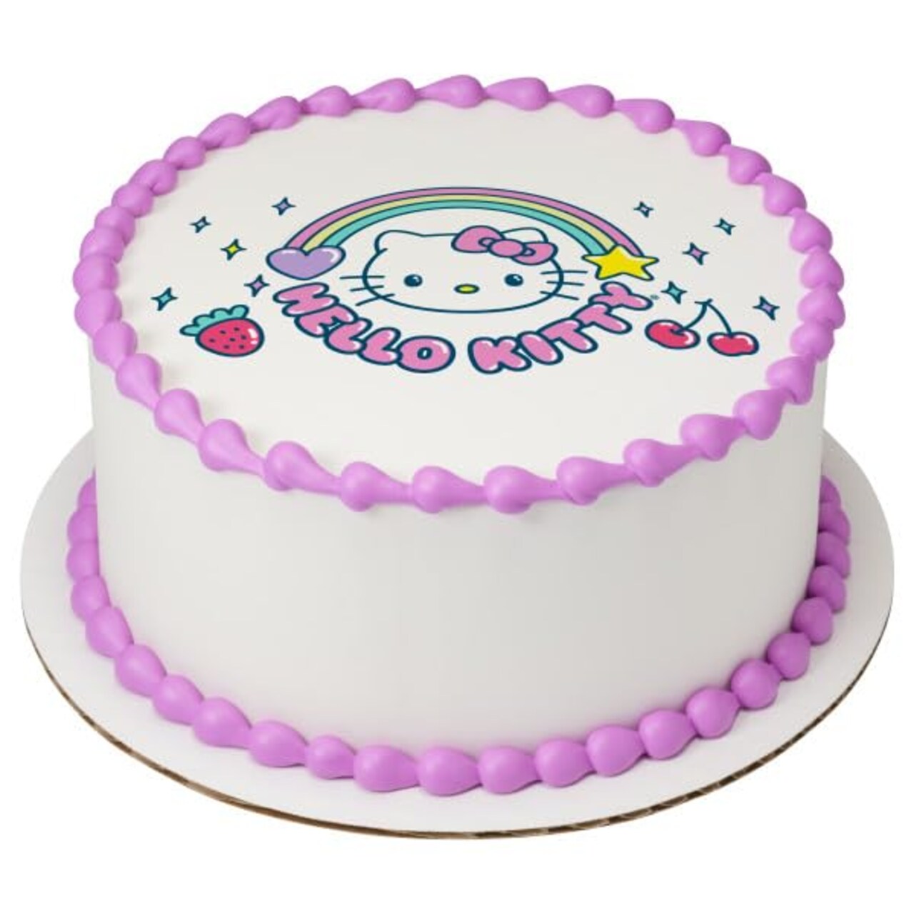 Hello Kitty It's a Hello Kitty PhotoCake® Edible Cake Topper Icing Image for 8 inch round cake or larger